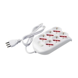 ROSI 94124 MULTIPRESA 6PR BIP SCHUKO + INT