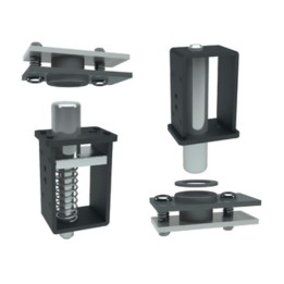 KIT LATO CARDINE E PIASTRE 913 P/CANCELLO 30X40 MM