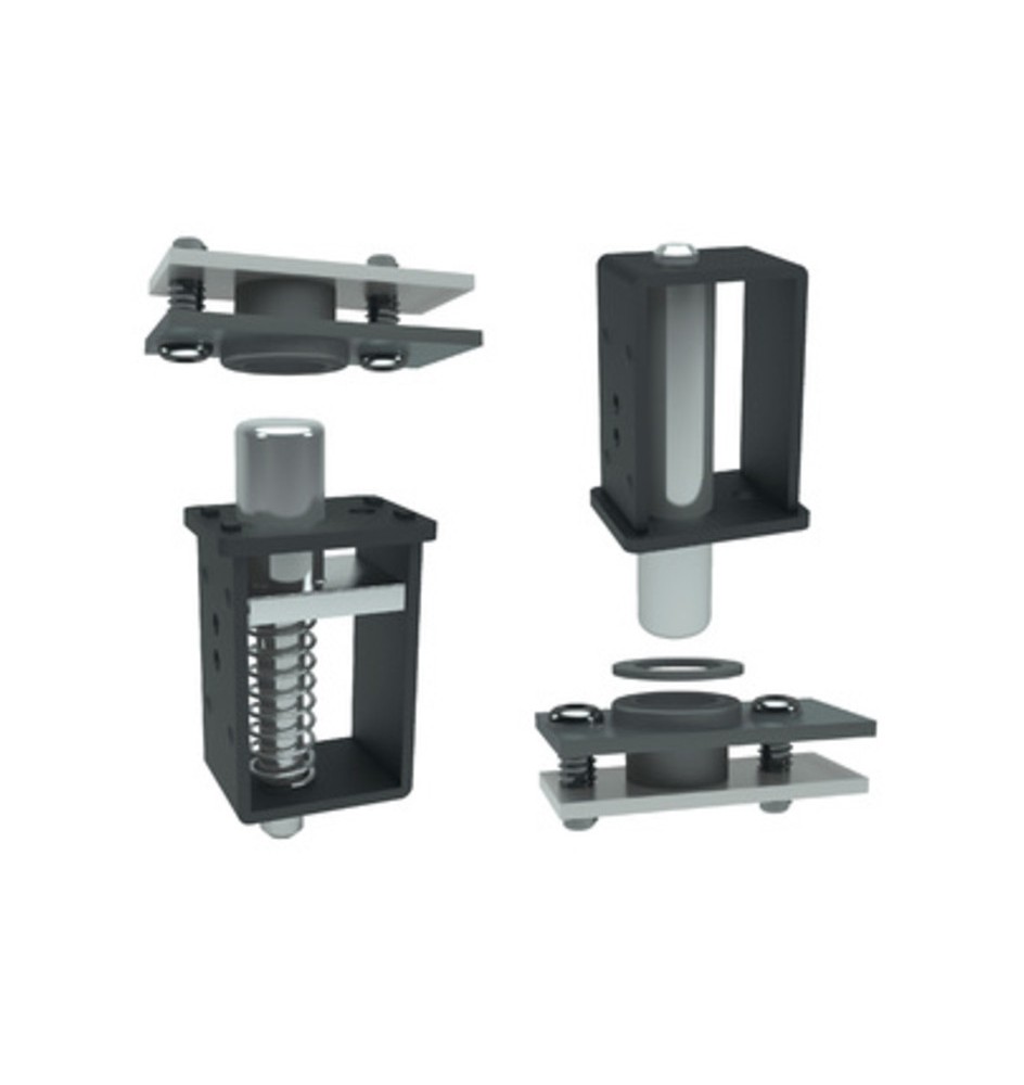 KIT LATO CARDINE E PIASTRE 913 P/CANCELLO 30X40 MM