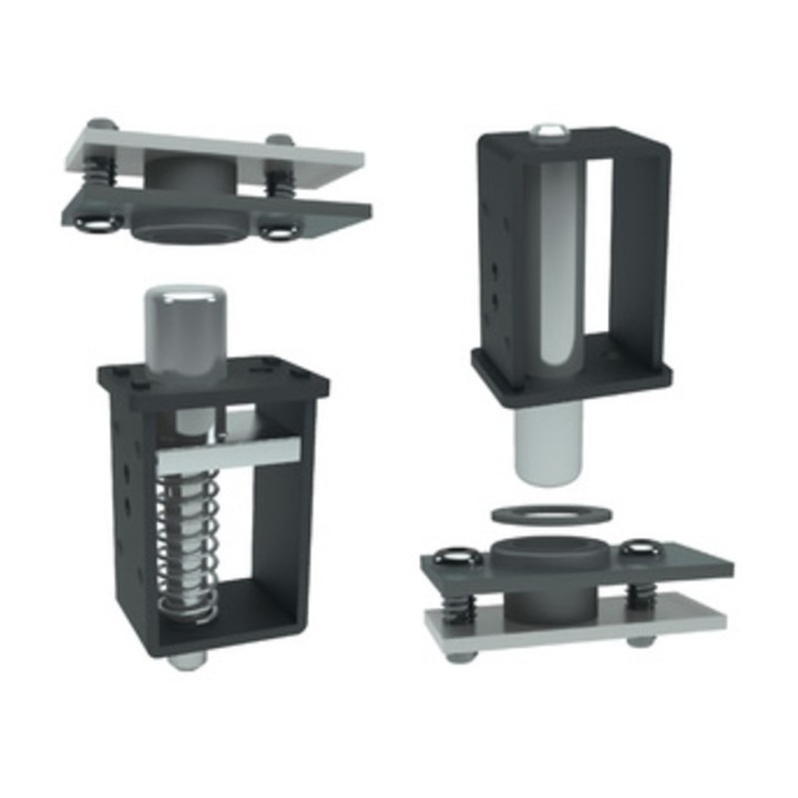 KIT LATO CARDINE E PIASTRE 913 P/CANCELLO 30X40 MM