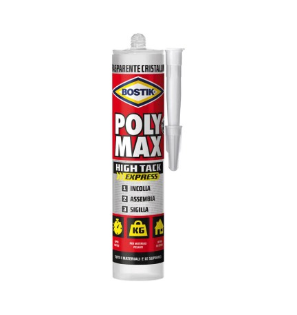 BOSTIK POLYMAX HIGH TACK CRISTAL 300 G CARTUC