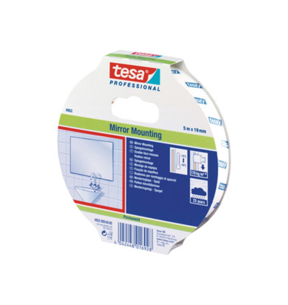 NASTRO BIADESIVO TESA P/SPECCHI 19MMX5M