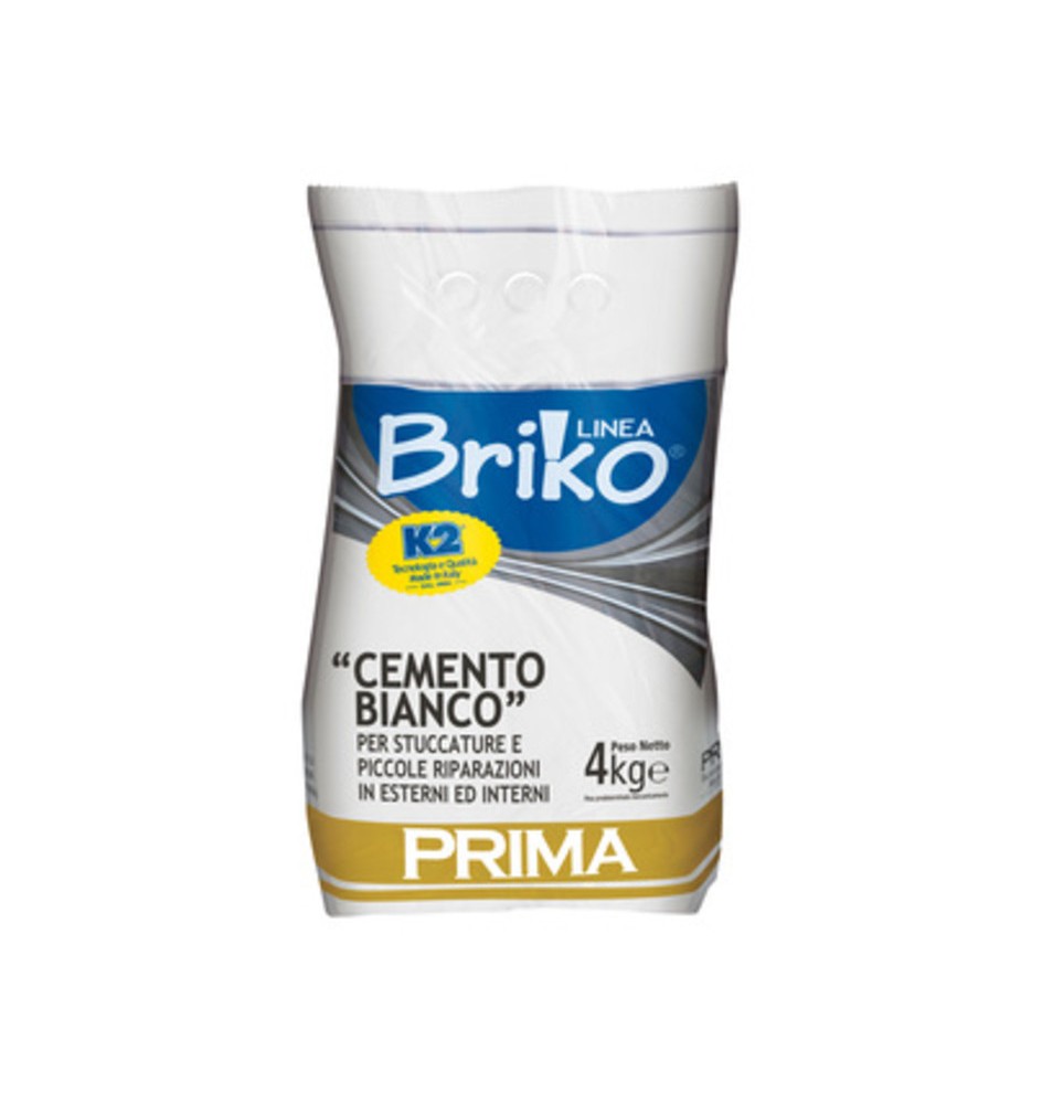 LINEA BRIKO CEMENTO BIANCO DA 4 KG