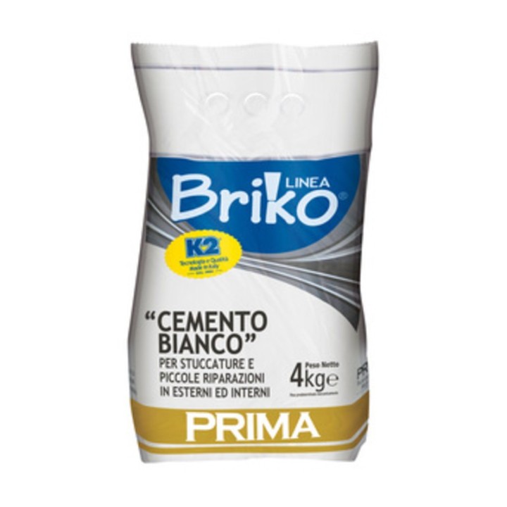 LINEA BRIKO CEMENTO BIANCO DA 4 KG