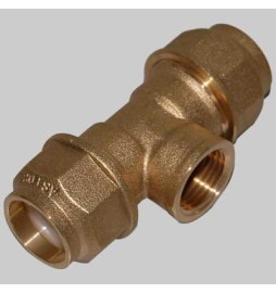 RACCORDO A TEE FEMMINA ANELLO RESINA - 40 x 1"1/4 x 40