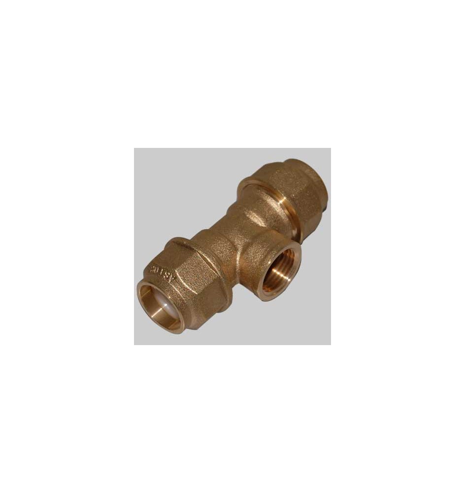 RACCORDO A TEE FEMMINA ANELLO RESINA - 63 x 2" x 63