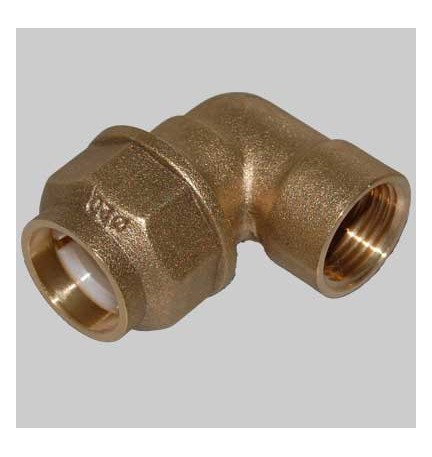 RACCORDO A GOMITO FEMMINA ANELLO RESINA - 20 x 1/2