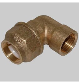 RACCORDO A GOMITO FEMMINA ANELLO RESINA - 25 x 3/4