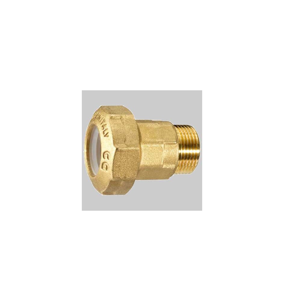 RACCORDO DRITTO MASCHIO PE ANELLO RESINA - 25 x 3/4