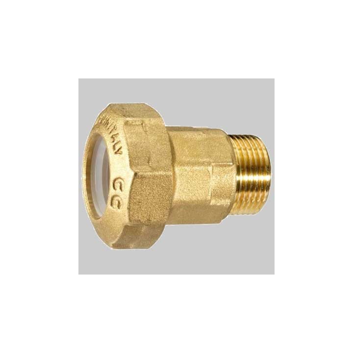 RACCORDO DRITTO MASCHIO PE ANELLO RESINA - 50 x 1"1/2