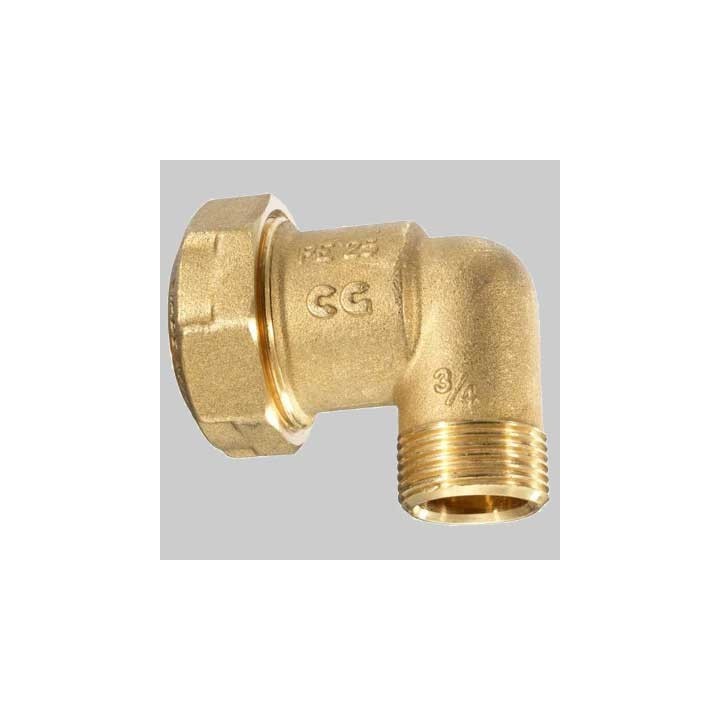 RACCORDO GOMITO MASCHIO PE ANELLO RESINA - 63 x 2"