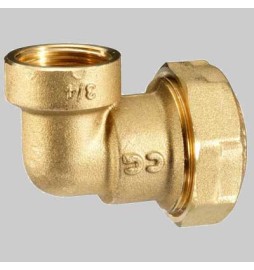 RACCORDO GOMITO FEMMINA PE ANELLO RESINA - 25 x 3/4