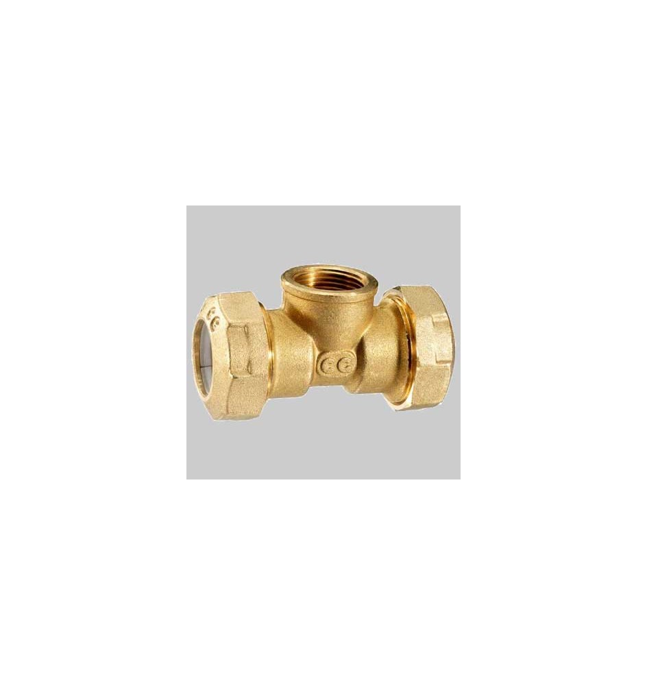 RACCORDO A TEE FEMMINA PE ANELLO RESINA - 40 x 1"1/4 x 40