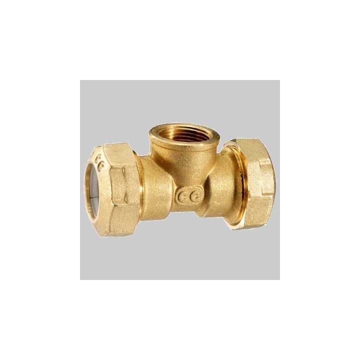 RACCORDO A TEE FEMMINA PE ANELLO RESINA - 50 x 1"1/2 x 50