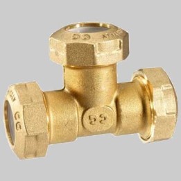 RACCORDO A TEE UGUALE PE ANELLO RESINA - 25 x 25 x 25