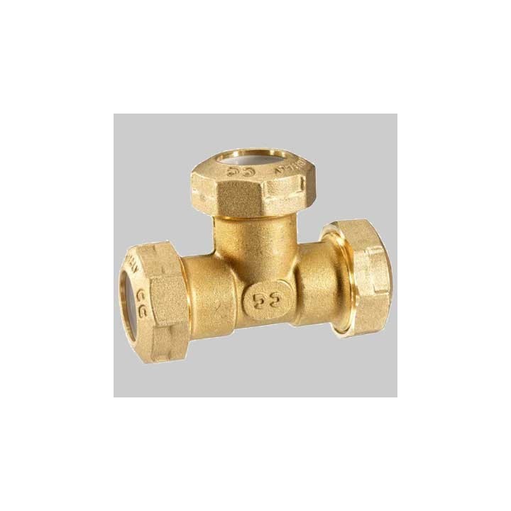RACCORDO A TEE UGUALE PE ANELLO RESINA - 25 x 25 x 25