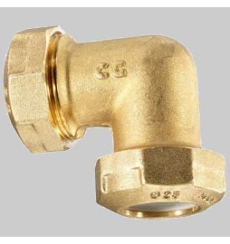RACCORDO A GOMITO DOPPIO PE ANELLO RESINA - 32 x 32