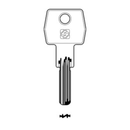 SILCA CB98 CHIAVE PUNZONATA OTTONE