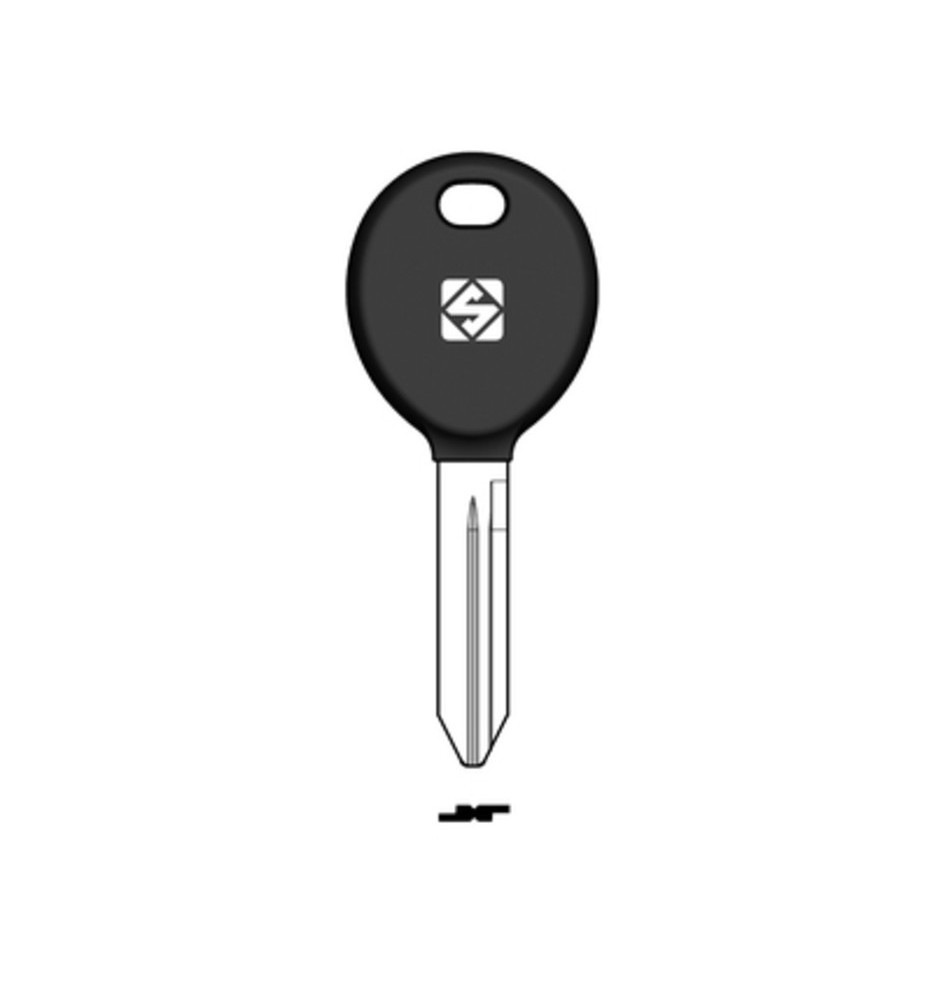 SILCA CY24TE CHIAVE TRANSPONDER VUOTA OTTONE