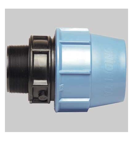 RACCORDO DIRITTO MASCHIO PLASTICA - 32 x 3/4