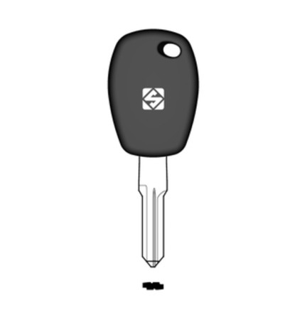 SILCA HU136TE CHIAVE TRANSPONDER VUOTA OTTONE