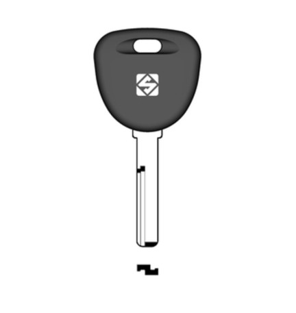 SILCA HU56RTE CHIAVE TRANSPONDER VUOTA OTTONE