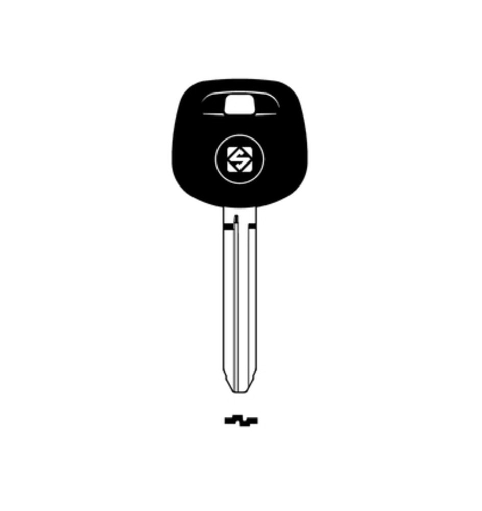 SILCA TOY43RATE CHIAVE TRANSPONDER VUOTA OTTONE
