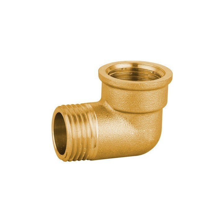 GOMITO MF IN OTTONE GIALLO PESANTE IBP 3/8"