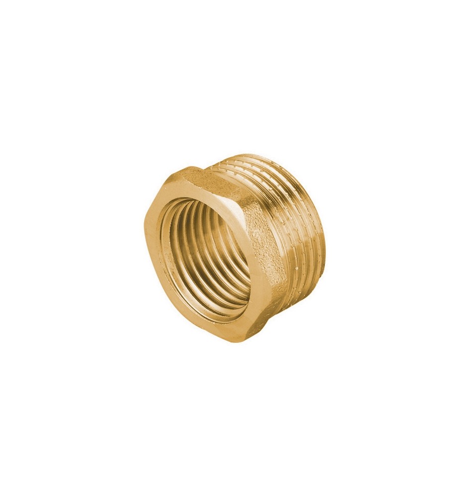 RIDUZIONE MF IN OTTONE GIALLO PESANTE IBP 1" x 1/2