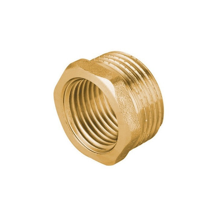 RIDUZIONE MF IN OTTONE GIALLO PESANTE IBP 1" x 1/2