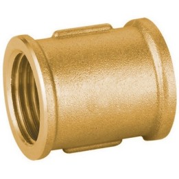 MANICOTTO DIRITTO FF IN OTTONE GIALLO PESANTE IBP 3/4"