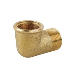 GOMITO MF IN OTTONE GIALLO 3/8"