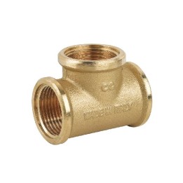 TEE FFF IN OTTONE GIALLO 1/4"
