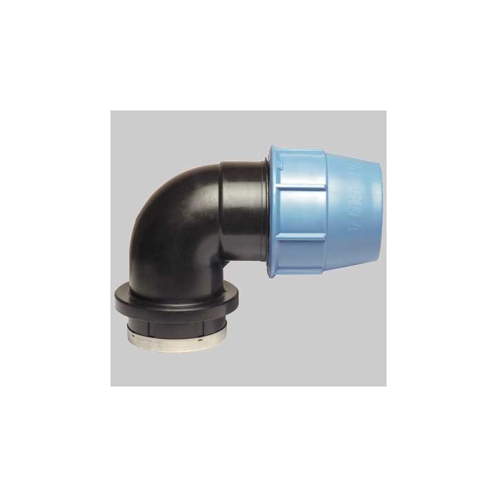 RACCORDO A GOMITO FEMMINA PLASTICA - 20 x 3/4