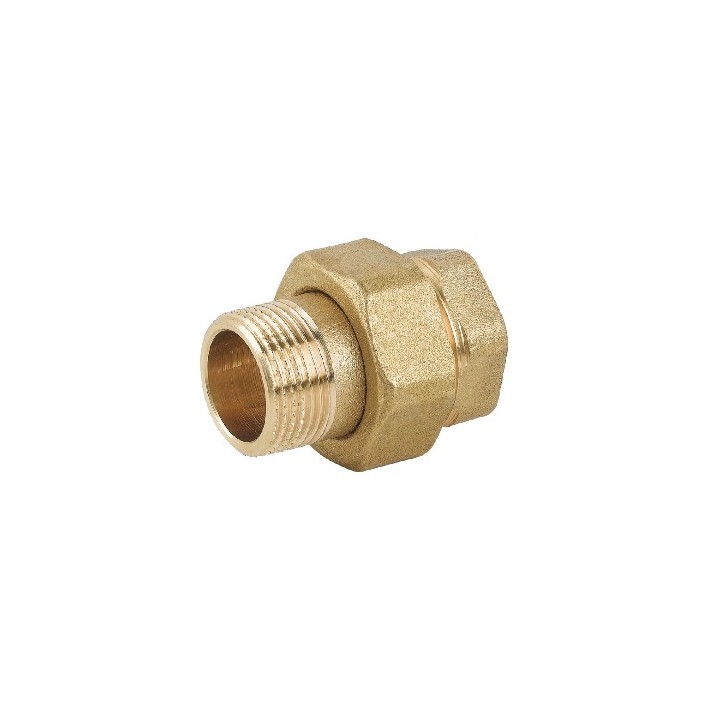 RACCORDO DIRITTO 3 PZ MF CON O-RING IN OTTONE GIALLO 3/8"