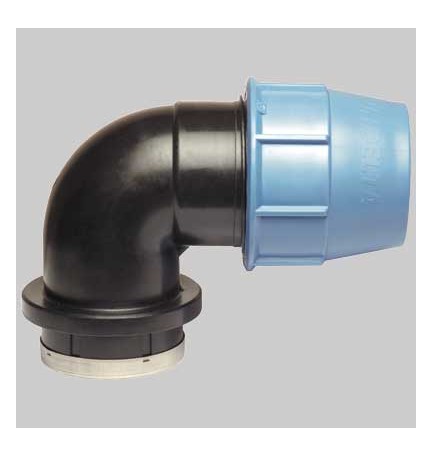 RACCORDO A GOMITO FEMMINA PLASTICA - 32 x 3/4