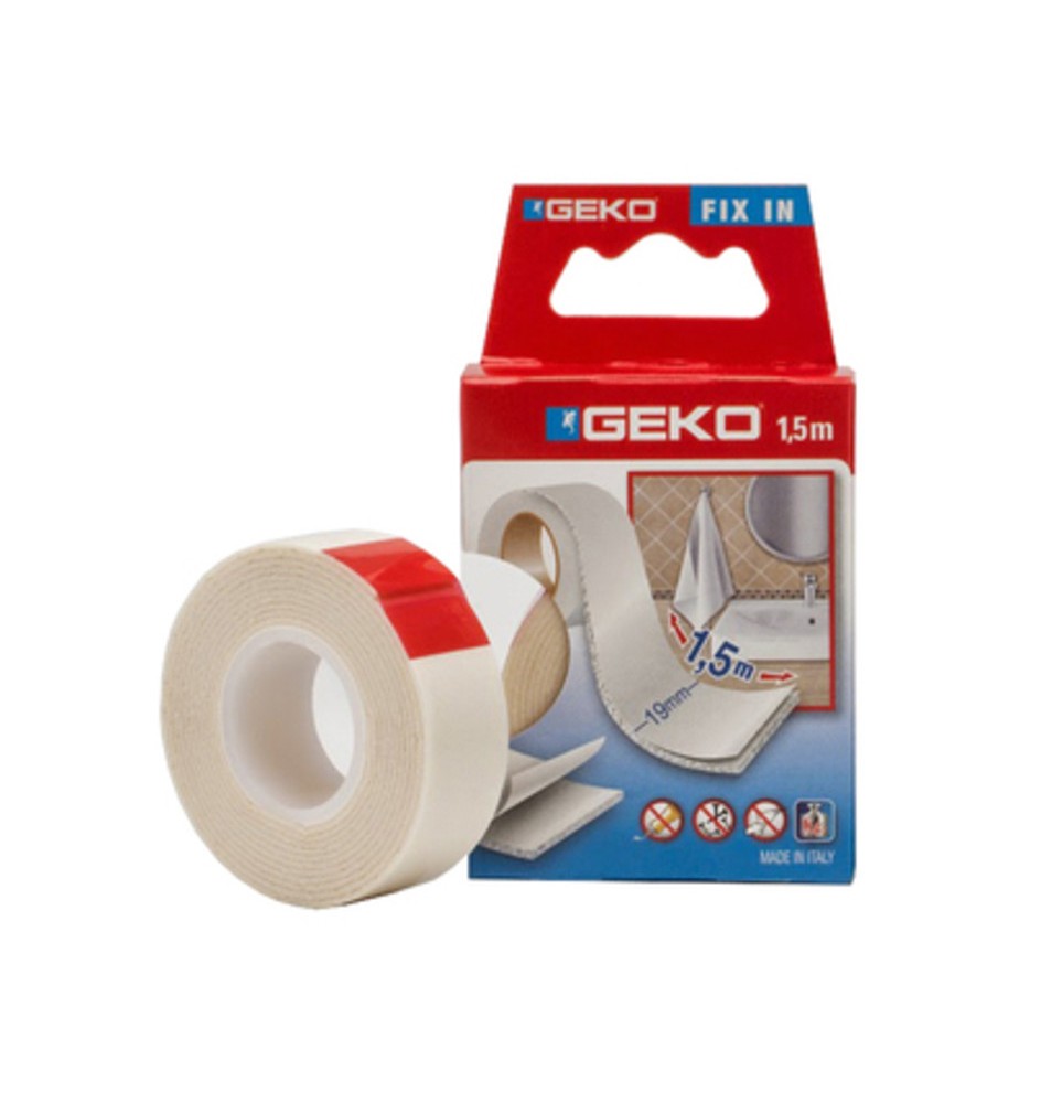NASTRO BIADESIVO GEKO MM.19X1,5M.