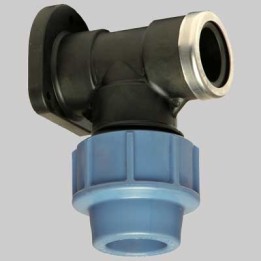 RACCORDO MURALE A GOMITO PLASTICA - 25 X 3/4