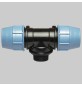 TEE 90° CON DERIVAZIONE MASCHIO PLASTICA - 110 x 4"