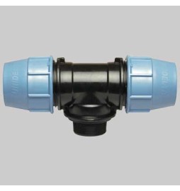 TEE 90° CON DERIVAZIONE MASCHIO PLASTICA - 16 x 1/2