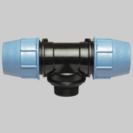 TEE 90° CON DERIVAZIONE MASCHIO PLASTICA - 20 x 1/2