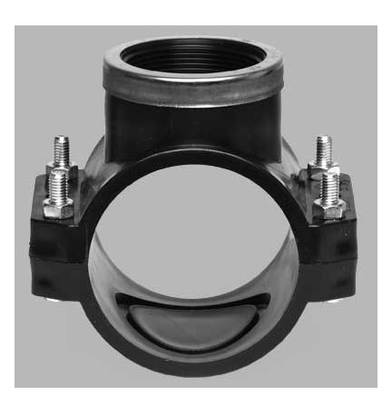 PRESA STAFFA CON RINFORZO E GUARNIZIONE PIATTA BULLONI INOX PN 10 - 32 x 1"