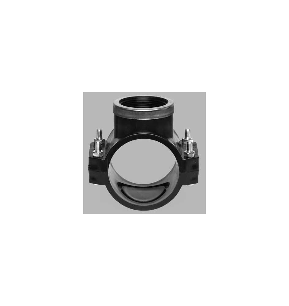 PRESA STAFFA CON RINFORZO E GUARNIZIONE PIATTA BULLONI INOX PN 10 - 63 x 1"