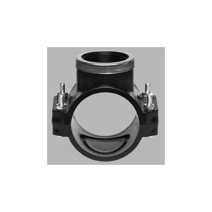 PRESA STAFFA CON RINFORZO E GUARNIZIONE PIATTA BULLONI INOX PN 10 - 63 x 1"1/4