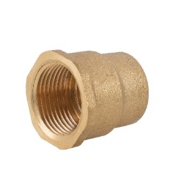 MANICOTTO RIDOTTO FF IN OTTONE GIALLO 1/2" x 3/4"