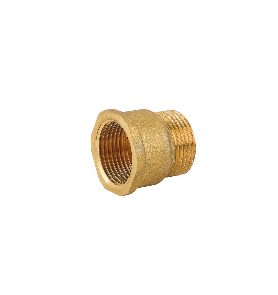 MANICOTTO MF IN OTTONE GIALLO 1"1/4 x 1"1/4