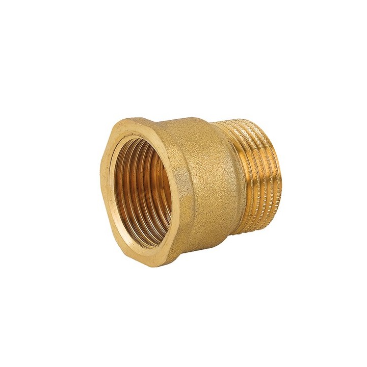 MANICOTTO MF IN OTTONE GIALLO 1"1/4 x 1"1/4