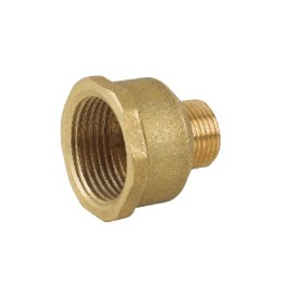MANICOTTO RIDOTTO FM IN OTTONE GIALLO 3/4" x 1/2"