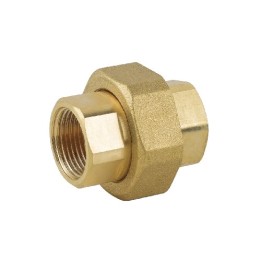 RACCORDO DIRITTO CON O-RING 3 PZ FF IN OTTONE GIALLO 1/2"