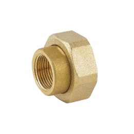 RACCORDO IN 2 PZ FF PER POMPA CON GUARNIZIONE 1"1/4 x 2"